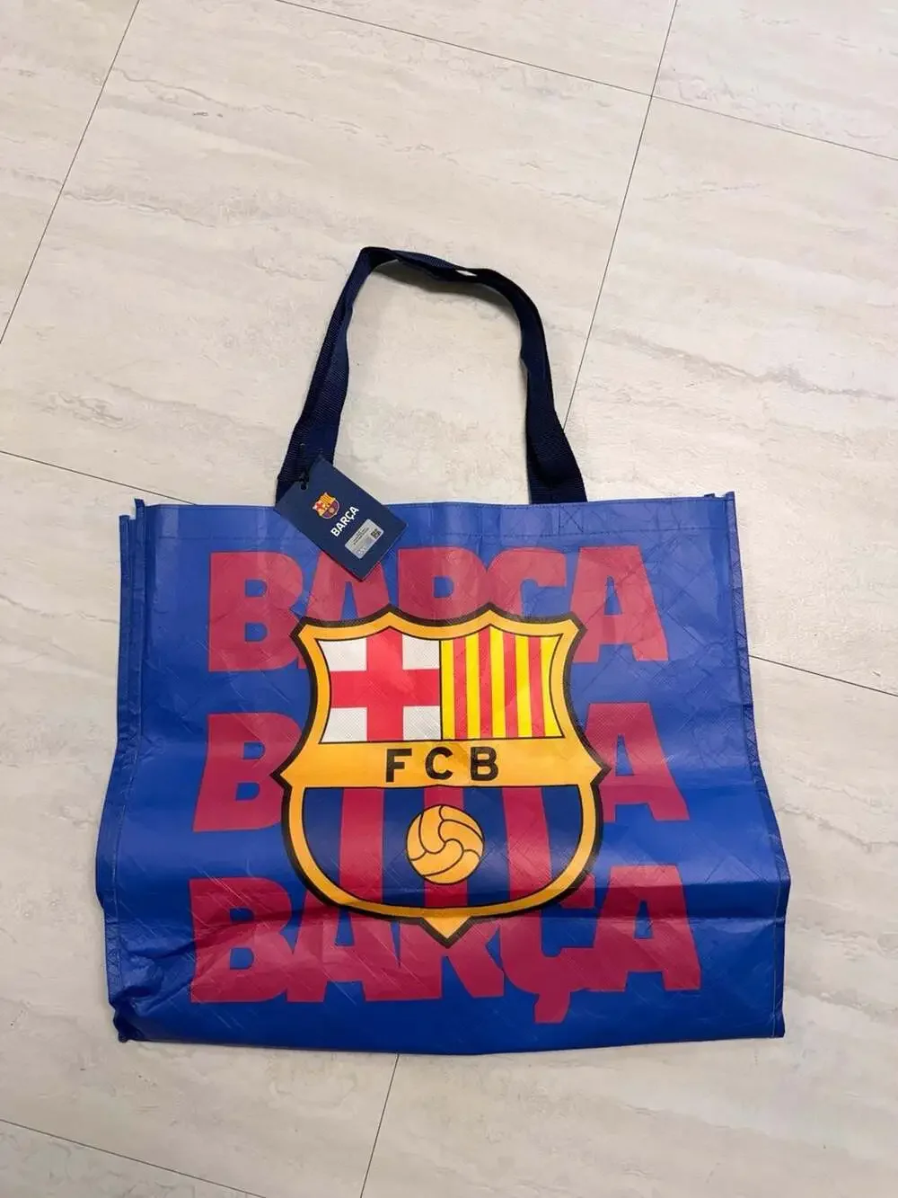 FC Barcelona Official Licensed Reusable Shopping Tote Bag